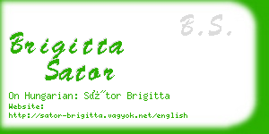 brigitta sator business card